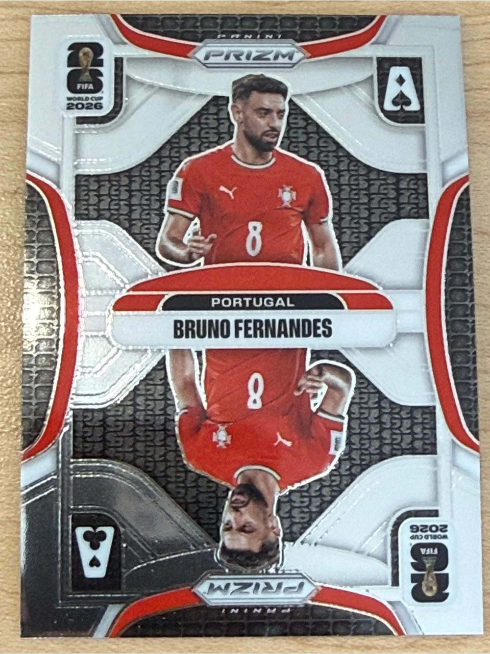 BRUNO FERNANDES ACES SILVER PRIZM - PORTUGAL -  2026 PRIZM WORLD CUP